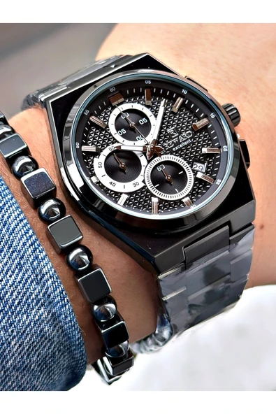 Reward Gümüş Renk Fonksiyonlar Aktif Çelik Kordon Erkek Kol Saati + BİLEKLİK - Resim 3