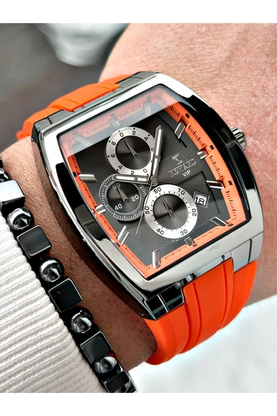 Reward Turuncu Renk Kare Spor Fonksiyonlar Aktif Erkek Kol Saati + BİLEKLİK ürün görseli 1