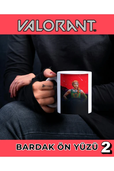 VALORANT KUPA BARDAK - SKYE - KAHVE BARDAĞI - KİŞİYE ÖZEL KUPA BARDAK - Resim 2
