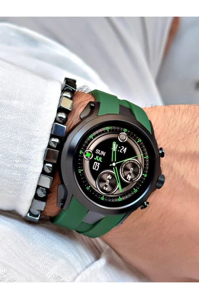 Reward Yeşil Renk Rewatch Nabızölçer Adımsayar Uyku Takibi Müzik Dinleme Akıllı Kol Saati + BİLEKLİK - Resim 2