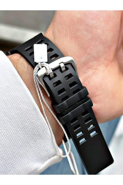 Cockpit Silikon Kordon 5 ATM Su Geçirmez Alarmlı Işıklı Kronometreli Dijital Erkek Kol Saati - Resim 3