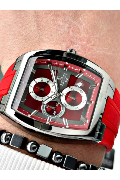 Reward Kırmızı Renk Kare Spor Fonksiyonlar Aktif Erkek Kol Saati + BİLEKLİK - Resim 3