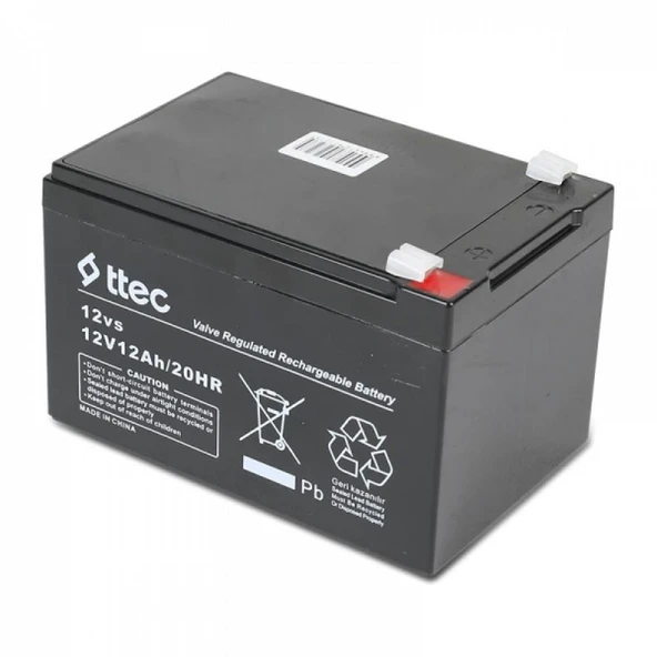 Ttec 12V 12 Ah Bakımsız Kuru Akü ürün görseli
