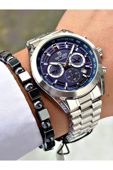 Reward Gümüş Renk Fonksiyonlu Çelik Kordon Orjinal Erkek Kol Saati + BİLEKLİK HEDİYELİ ürün görseli 1