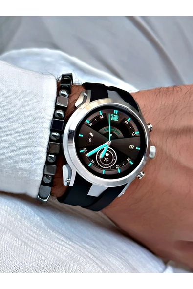 Reward Siyah Renk Rewatch Nabızölçer Adımsayar Uyku Takibi Müzik Dinleme Akıllı Kol Saati + BİLEKLİK - Resim 4