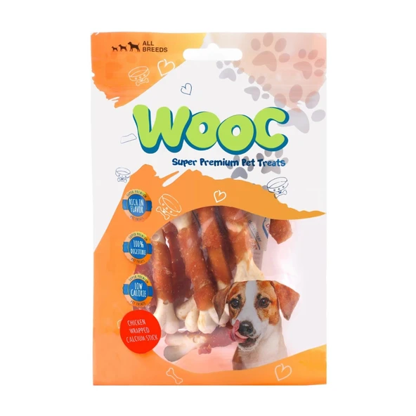 Wooc Dog Tavuk Sargılı Kalsiyum Kemikli Ödül 80 g ürün görseli 1