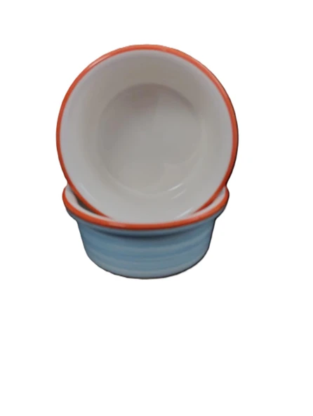 Raccoon Turnetli Mavi Seramik Mama Ve Su Kabı 300ml - Resim 2