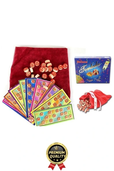 Özel Üretim Zeka Geliştirici Eğlenceli Etkinlik Aile Parti Yeni Yıl Yılbaşı Deluxe Tombala Oyunu - Resim 3