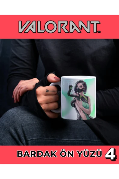 VALORANT KUPA BARDAK - VİPER - KAHVE BARDAĞI - KİŞİYE ÖZEL KUPA BARDAK - Resim 4
