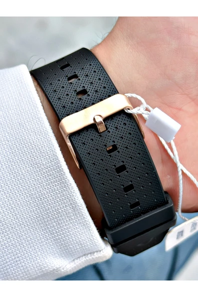 Cockpit Silikon Kordon 5 ATM Su Geçirmez Alarmlı Işıklı Kronometreli Dijital Erkek Kol Saati - Resim 3