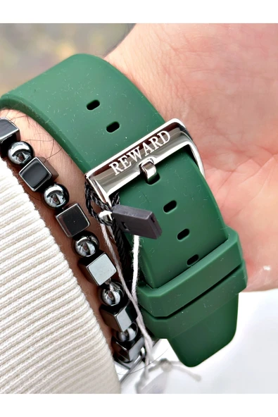 Reward Siyah Renk Çelik Kasa Otomatik Mekanizma Erkek Kol Saati + BİLEKLİK HEDİYELİ - Resim 5