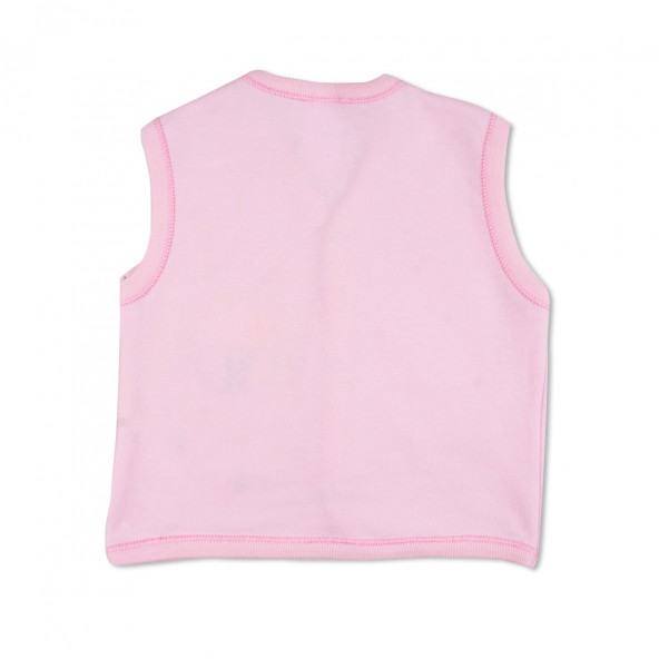 Pembe Kuzu Desenli Bebek Yelek - 2