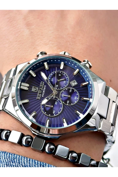 Reward Gümüş Renk Fonksiyonlar Aktif Erkek Kol Saati + BİLEKLİK ürün görseli 1