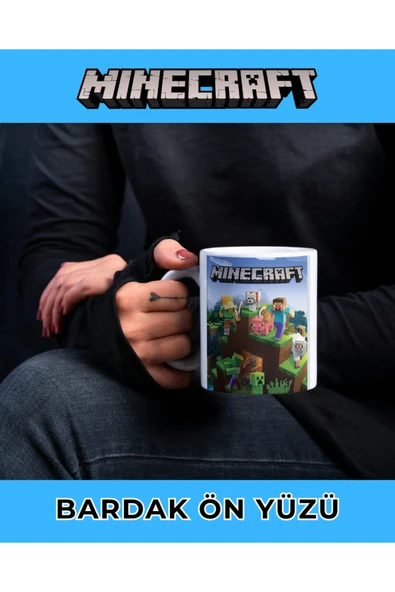 MİNECRAFT KUPA BARDAK - KAHVE BARDAĞI - KİŞİYE ÖZEL KUPA BARDAK - MUG ürün görseli 1