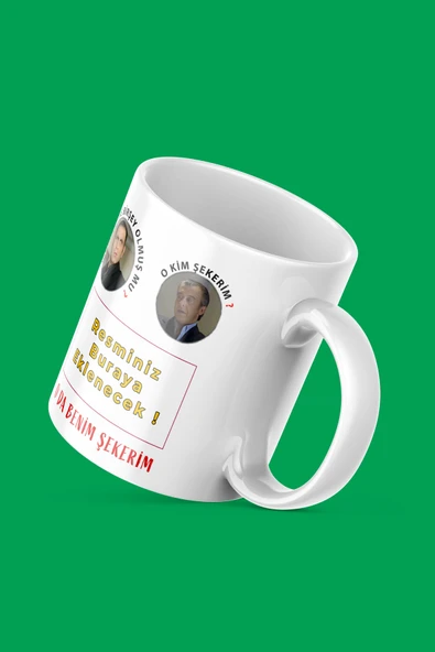 Kişiye Özel Kupa Bardak '' Memati Kim Şekerim ? '' Kişiselleştirilebilir Kahve Bardağı Mug - Resim 2