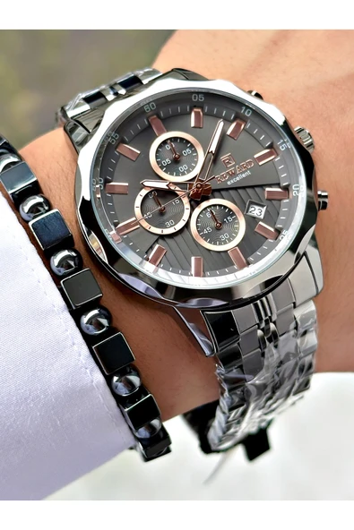 Reward Füme Renk Business Otomatik Orjinal Erkek Kol Saati + BİLEKLİK HEDİYELİ ürün görseli 1