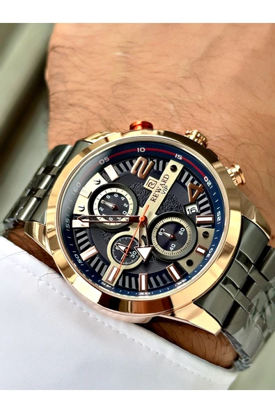 Reward Füme Renk Çelik Kordon Fonksiyonlar Aktif Orijinal Erkek Kol Saati + BİLEKLİK HEDİYELİ ürün görseli 1