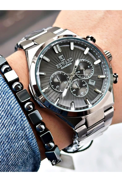 Reward Füme Renk Fonksiyonlar Aktif Erkek Kol Saati + BİLEKLİK - Resim 3