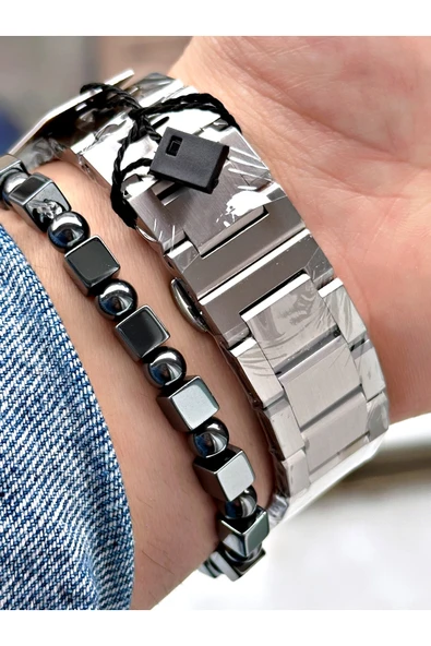 Reward Füme Renk Kare Model Fonksiyonlu Erkek Kol Saati + BİLEKLİK HEDİYELİ - Resim 4