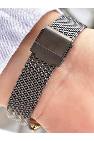 Ferrucci Füme Renk Gold Kasa Taşlı Model Kadın Kol Saati - Resim 5