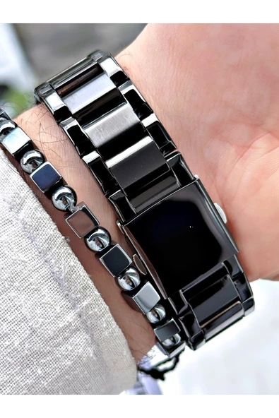 Ferrucci Siyah Renk Fonksiyonlar Aktif  Çelik Kordon Erkek Kol Saati + BİLEKLİK HEDİYELİ - Resim 5