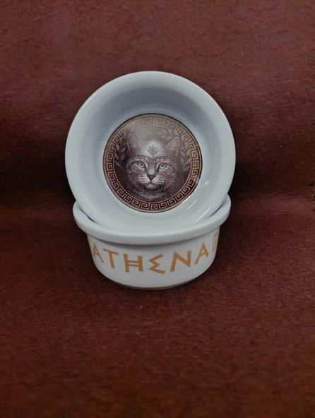 Raccoon Olimpos Serisi Athena Seramik Mama Ve Su Kabı 300ml ürün görseli 1