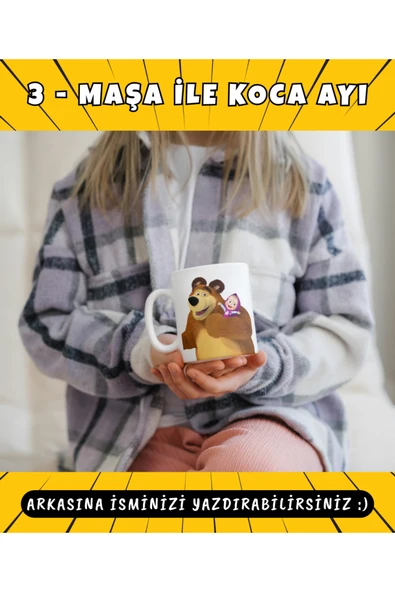 ÇİZGİ FİLM KUPA BARDAK - MUG - KAHVE BARDAĞI - KİŞİYE ÖZEL KUPA BARDAK - Resim 4