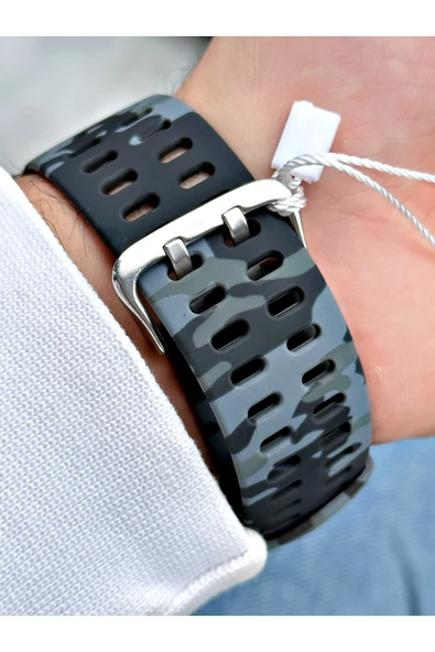 Cockpit Silikon Kordon 5 ATM Su Geçirmez Alarmlı Işıklı Kronometreli Dijital Erkek Kol Saati - Resim 3