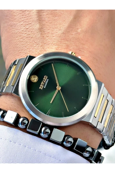 Reward Altın Gümüş Renk Sade Klasik Model Erkek Kol Saati + BİLEKLİK HEDİYELİ ürün görseli 1