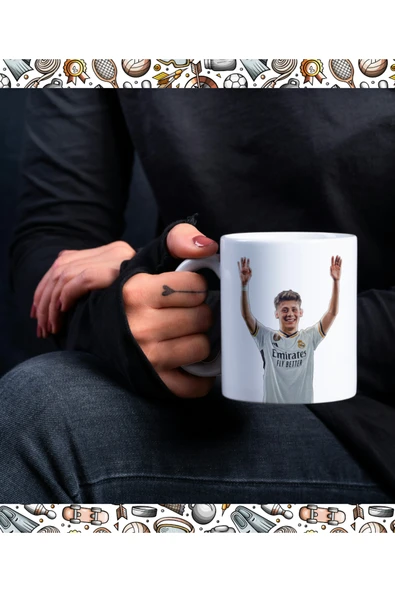 ARDA.GÜLER KUPA BARDAK - REAL.MADRİD - KAHVE BARDAĞI - KİŞİYE ÖZEL KUPA BARDAK ürün görseli 1