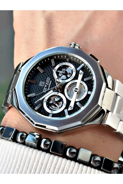 Reward Gümüş Renk Fonksiyonlu Çelik Kordon Erkek Kol Saati + BİLEKLİK HEDİYELİ ürün görseli 1