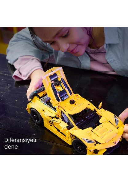 Lego Technic Chevrolet Corvette Stingray 42205 Lisanslı Ürün - Resim 3