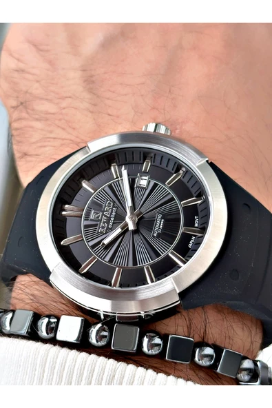 Reward Siyah Renk Çelik Kasa Otomatik Mekanizma Erkek Kol Saati + BİLEKLİK HEDİYELİ ürün görseli 1