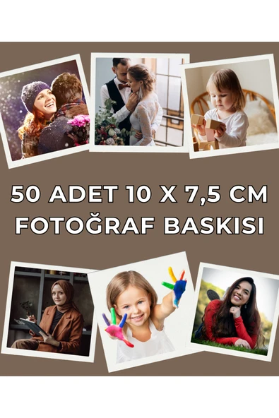Fotoğraf Baskısı 50 Adet 10x7,5 cm Boyutunda Yüksek Kalite Foto Baskı - Fotoğraf Çıktısı ürün görseli 1