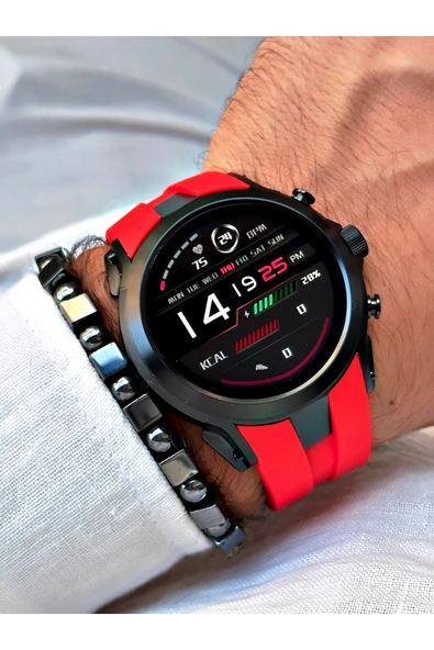 Reward Kırmzı Renk Rewatch Nabızölçer Adımsayar Uyku Takibi Müzik Dinleme Akıllı Kol Saati + BİLEKLİK ürün görseli 1