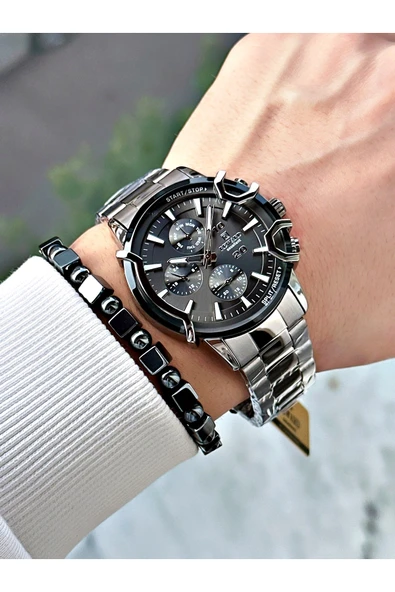 Reward Füme Renk Spor Model Çelik Kordon Erkek Kol Saati - Resim 2