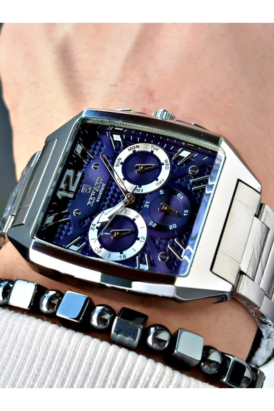 Reward Gümüş Renk Kare Model Fonksiyonlu Çelik Kordon Erkek Kol Saati + BİLEKLİK HEDİYELİ ürün görseli 1