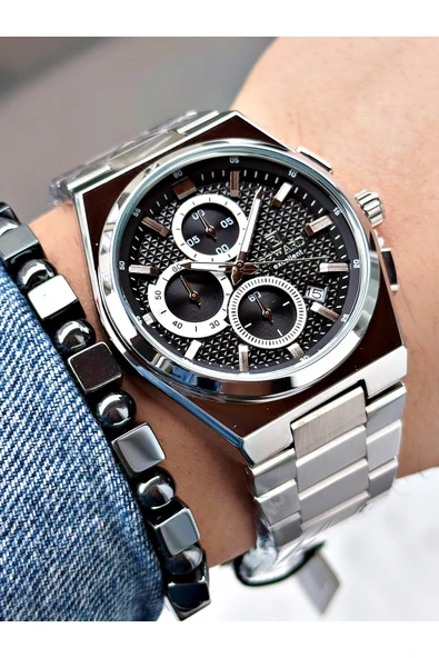 Reward Gümüş Renk Fonksiyonlar Aktif Çelik Kordon Erkek Kol Saati + BİLEKLİK - Resim 3