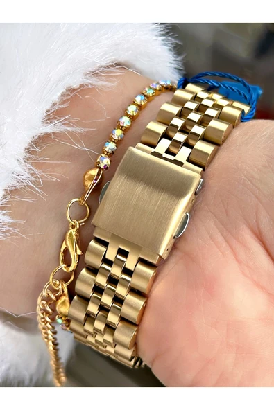 Navimarine Gümüş Renk Çelik Kordon Kadın Kol Saati + Bileklik Hediyeli - Resim 4