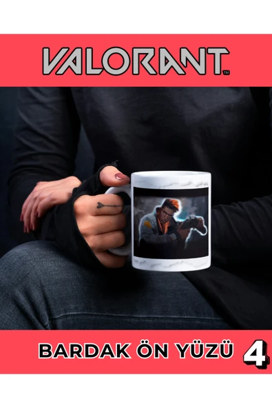 VALORANT KUPA BARDAK - PHOENİX - KAHVE BARDAĞI - KİŞİYE ÖZEL KUPA BARDAK ürün görseli 1