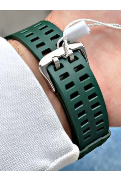 Cockpit Silikon Kordon 5 ATM Su Geçirmez Alarmlı Işıklı Kronometreli Dijital Erkek Kol Saati - Resim 3