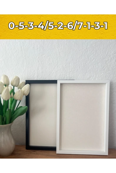 Yapışkanlı Sök Tak A4 Çerçeve - 20x30cm A4 Boyutunda Kaliteli Şık Dekoratif Duvar Çerçevesi - Resim 3