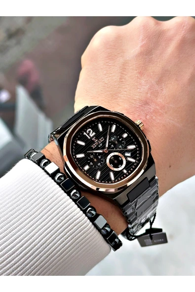 Reward Siyah Renk Fonksiyonlar Aktif Kare Model Erkek Kol Saati + BİLEKLİK - Resim 2