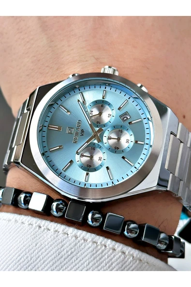 Reward Gümüş Renk Fonksiyonlar Aktif Çelik Kordon Erkek Kol Saati + BİLEKLİK ürün görseli 1