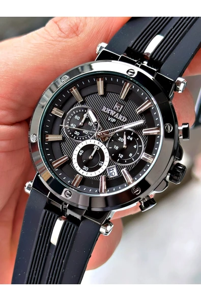 Reward Siyah Renk Spor Silikon Kordon Fonksiyonlu Garantili Erkek Kol Saati + BİLEKLİK ürün görseli 1