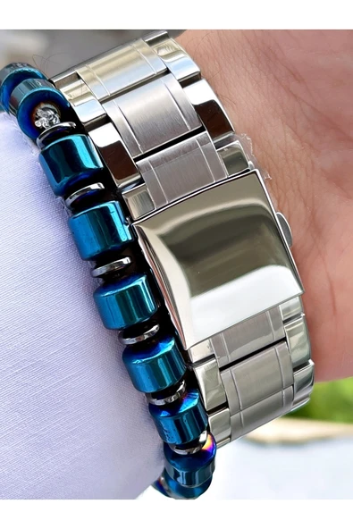 Ferrucci Erkek Kol Saati + Bileklik - Resim 4