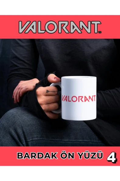 VALORANT KUPA BARDAK - KARIŞIK- KAHVE BARDAĞI - KİŞİYE ÖZEL KUPA BARDAK - Resim 4