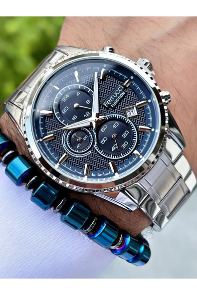 Ferrucci Erkek Kol Saati + Bileklik - Resim 3