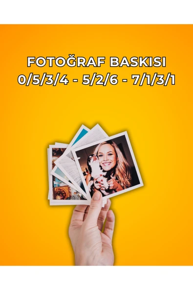 Fotoğraf Baskısı 100 Adet 5x7,5 cm Boyutunda Yüksek Kalite Foto Baskı - Fotoğraf Çıktısı - Resim 4