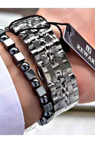 Ferrucci Gümüş Renk Fonksiyonlu Rulet Fonksiyonlu Çelik Kordon Erkek Kol Saati + BİLEKLİK - Resim 5